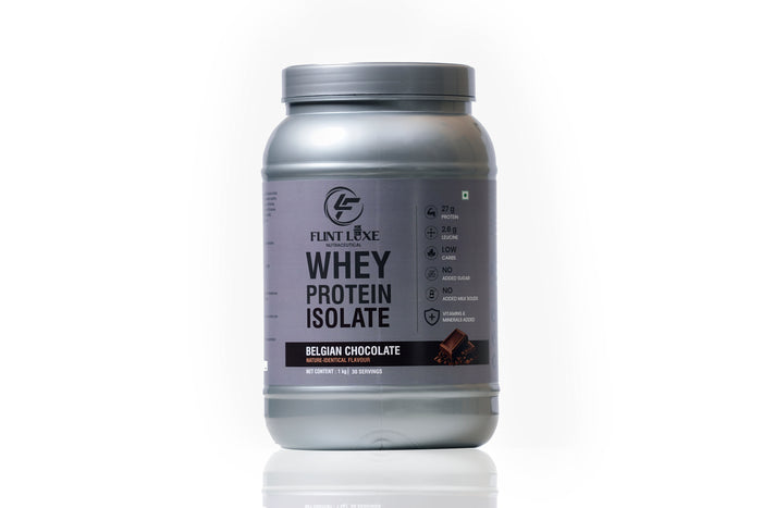 FLINT LUXE Premium Whey Protein Isolate | Pure Low-Carb Protein Powder