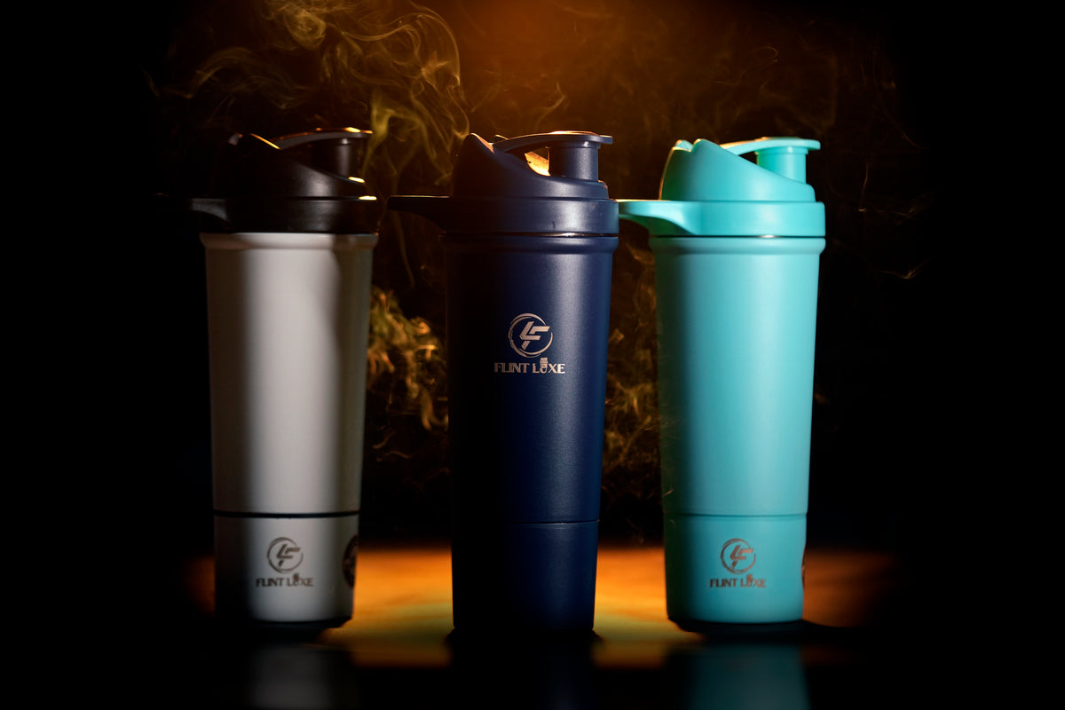 Premium stainless steel gym shaker